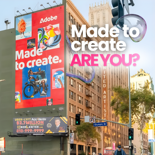 Adobe ‘Made to Create’ — Downtown Los Angeles Wallscape