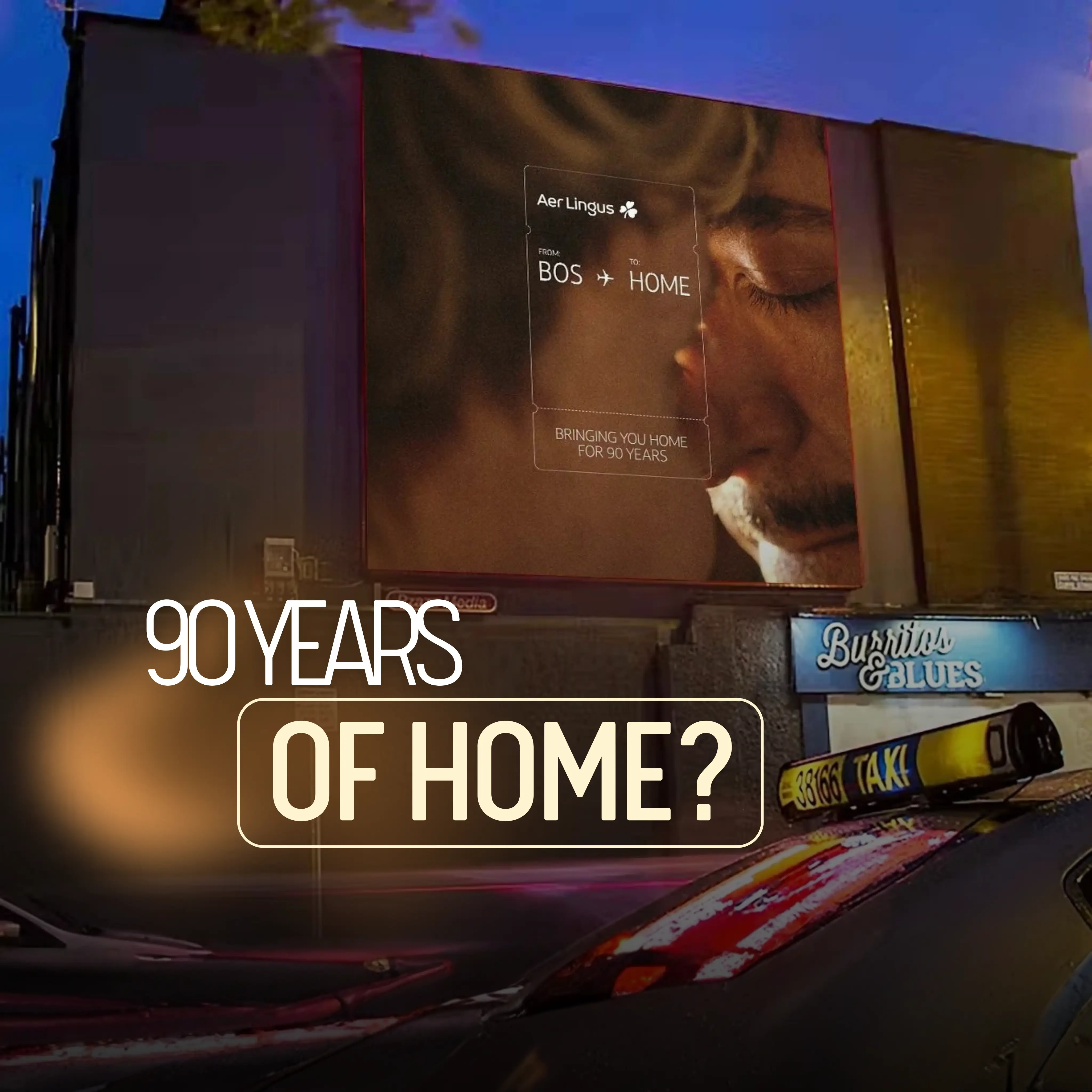 Aer Lingus Marks 90 Years With Emotional “Coming Home” OOH Campaign