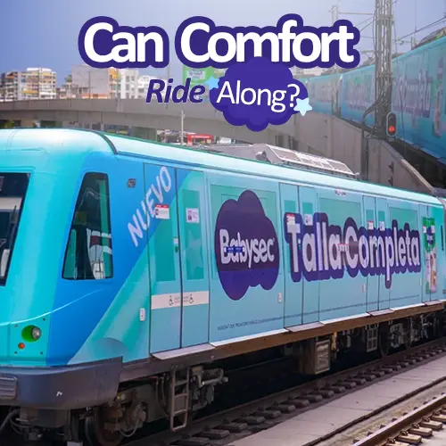Babysec Takes Over Lima Metro Train to Launch Talla Completa Diaper