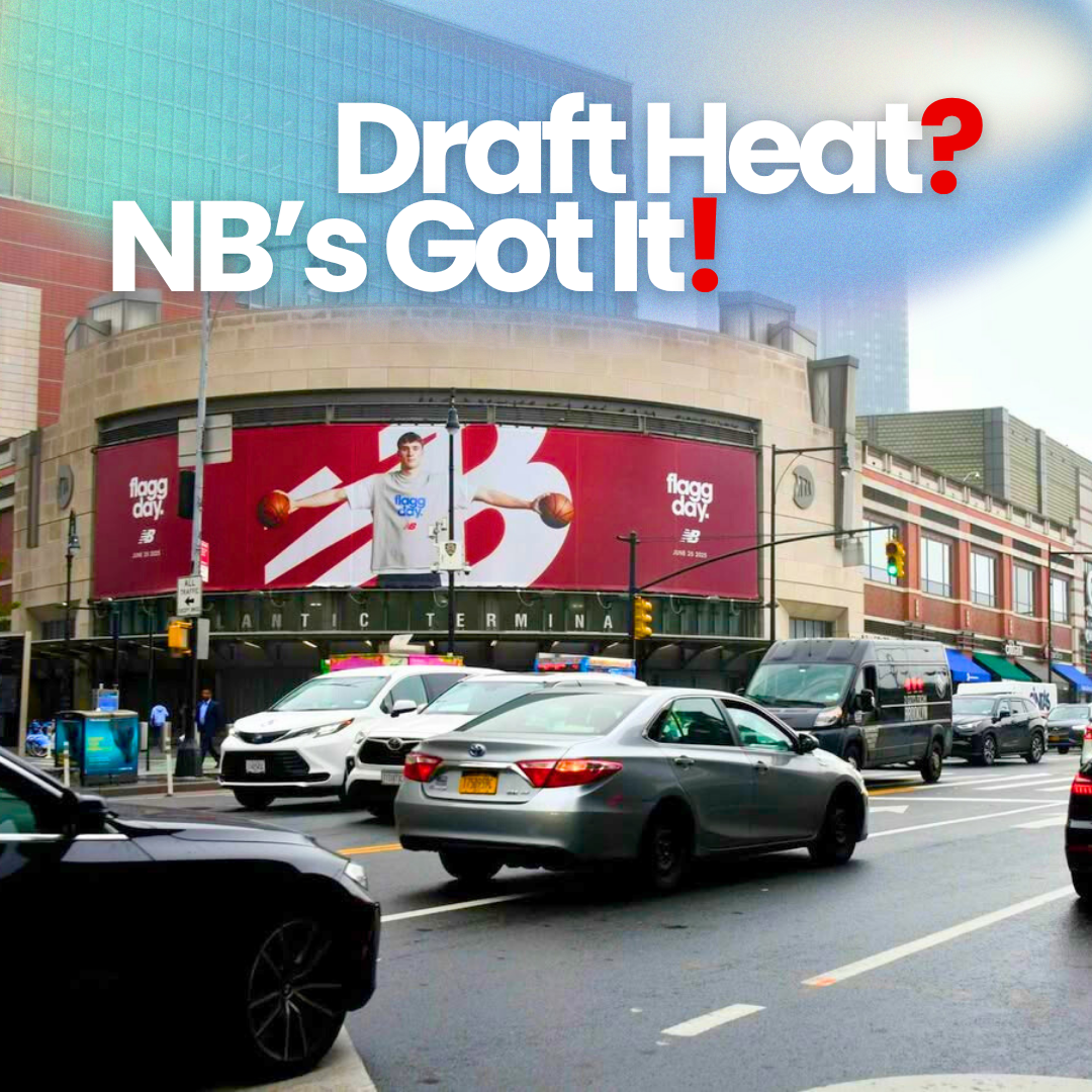 New Balance Takes Over Draft Day with Epic Wallscape in NYC
