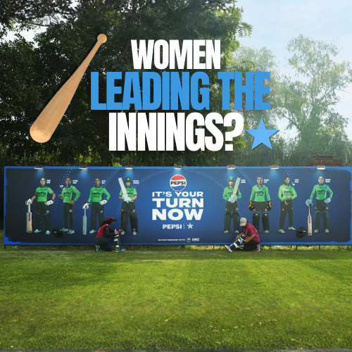 Pepsi’s Bold ‘It’s Your Turn Now’ Billboard for Women in Cricket
