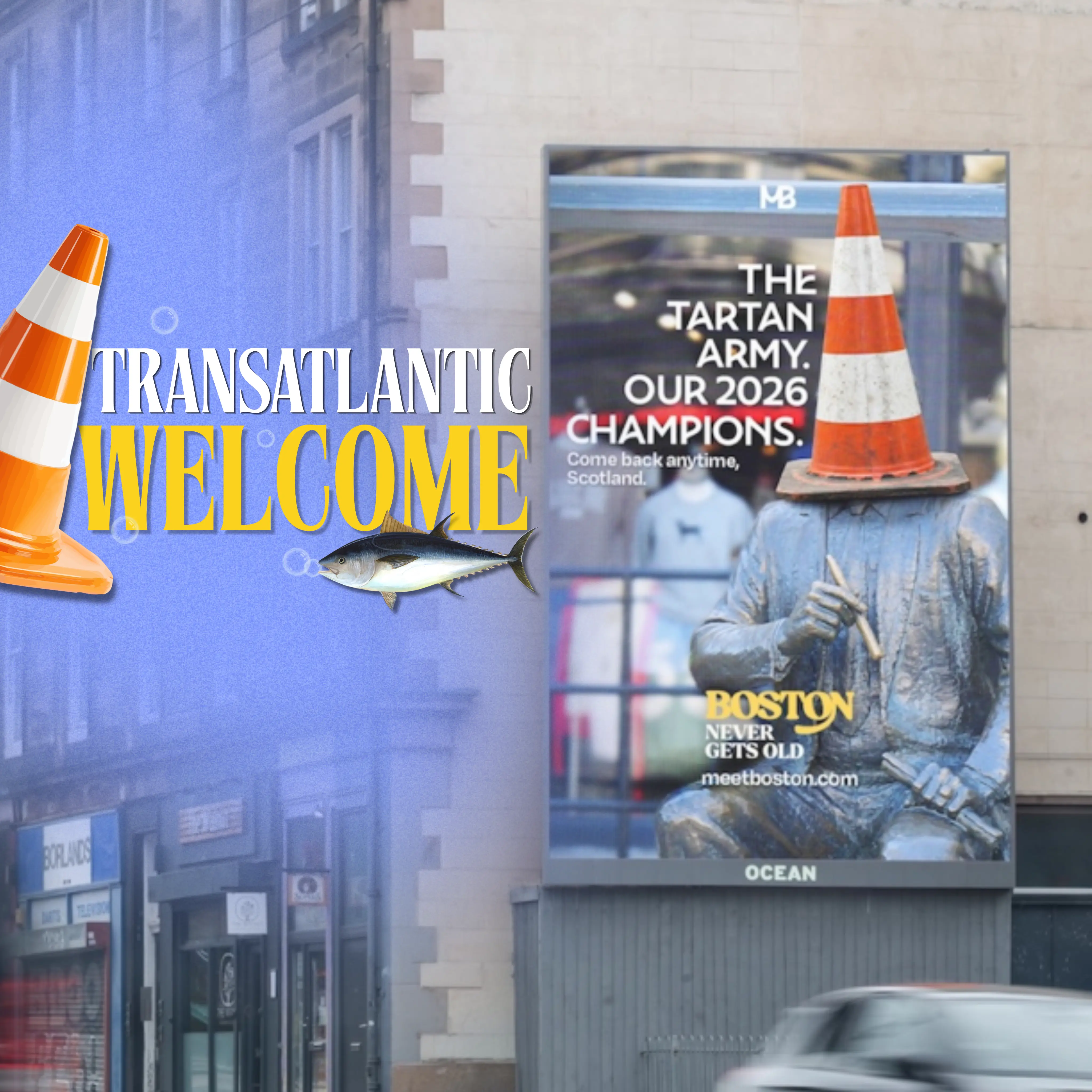 Meet Boston Celebrates Scotland’s World Cup Visit With a Transatlantic OOH Campaign