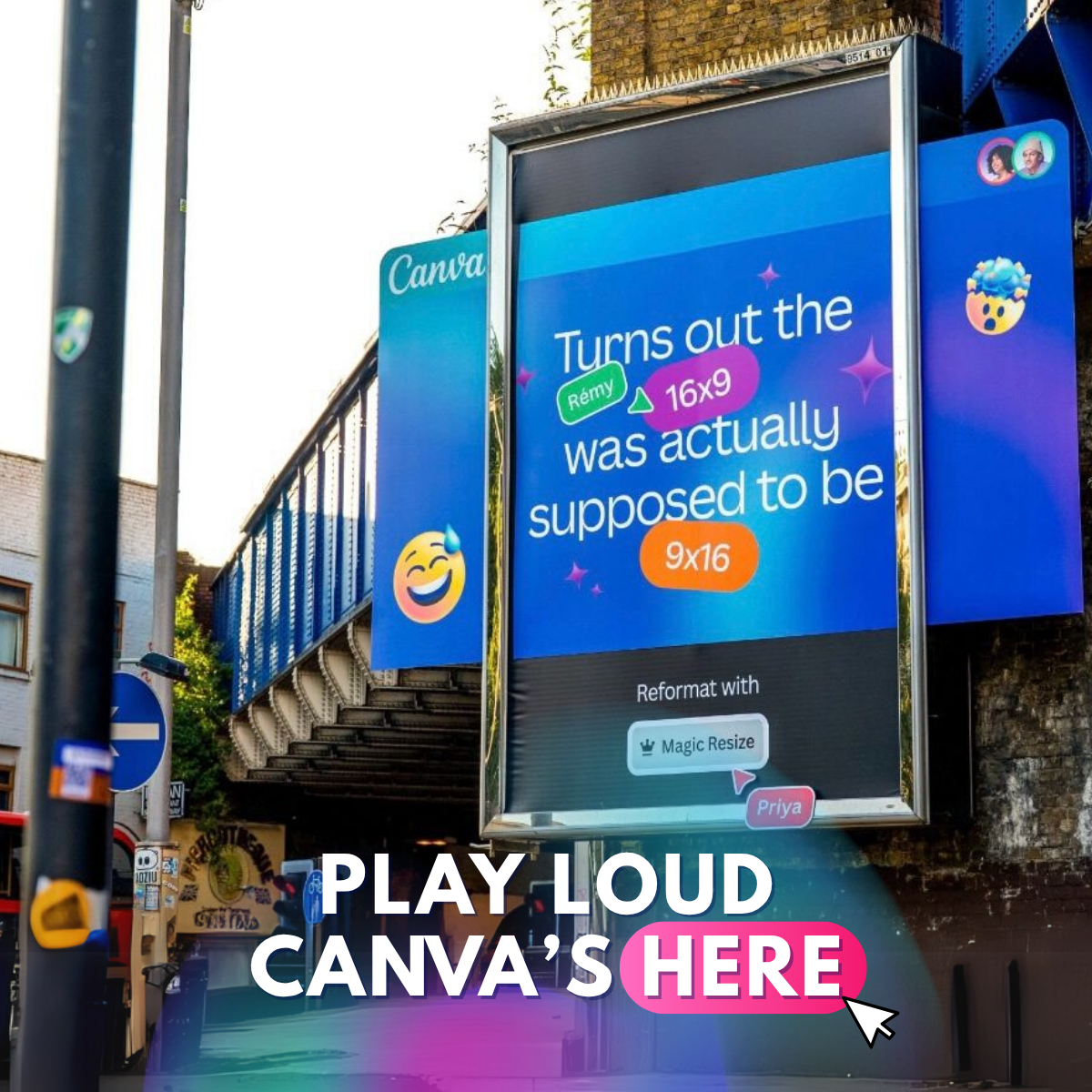 Canva Turns Waterloo into a Creative Playground with Billboard Wit