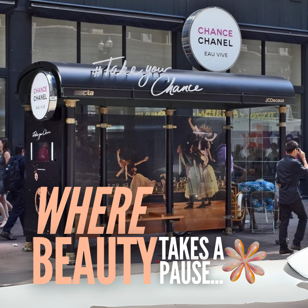 Chanel Delivers a Dazzling Interactive Bus Shelter in Chicago