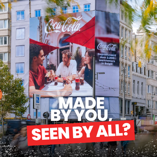 Coca-Cola ‘Made By’ in Belgium: Giant Posters