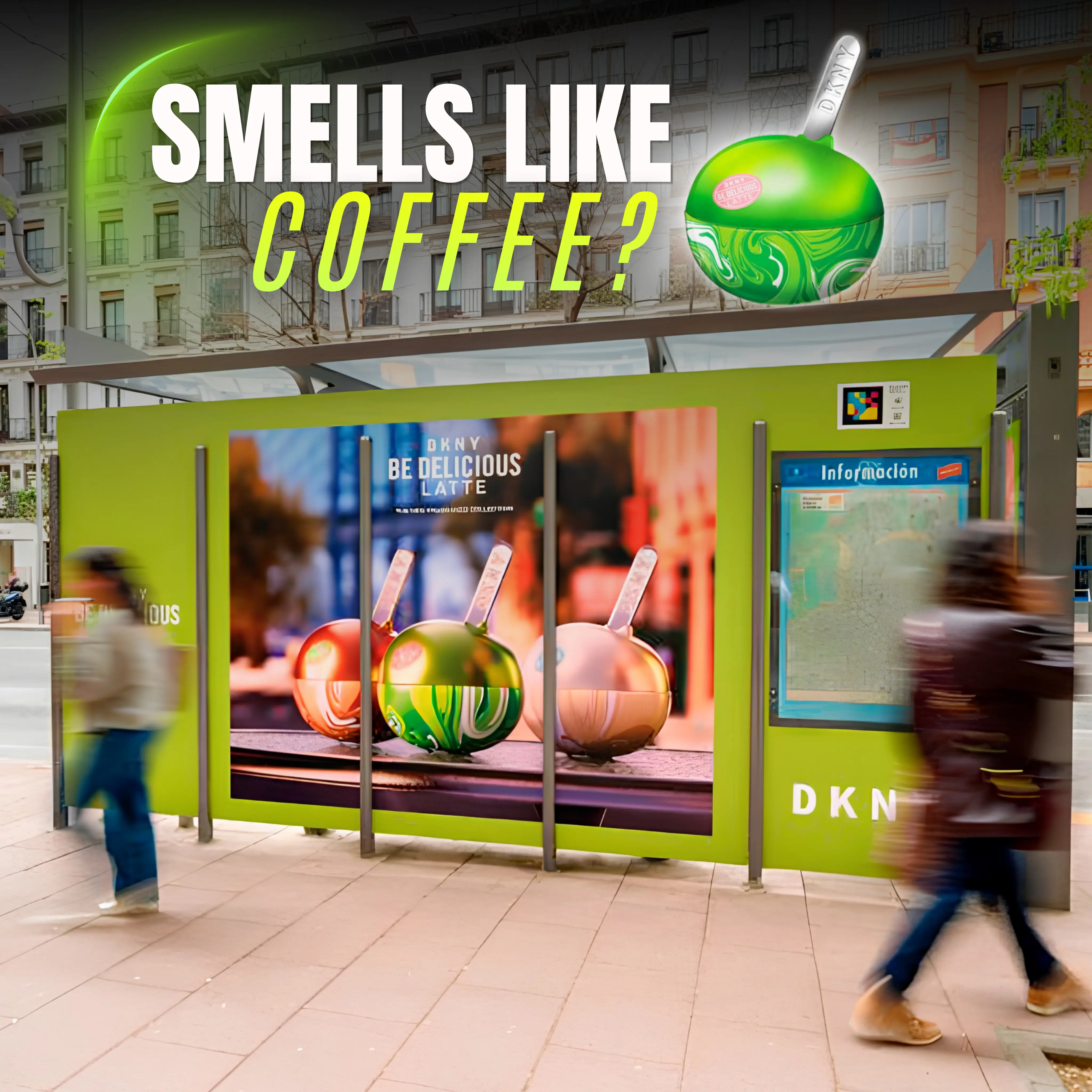 DKNY Fragrances Brings Be Delicious Latte to Madrid’s Streets With JCDecaux