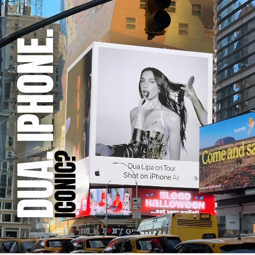 How Apple Turned Dua Lipa Into a Living Billboard for the iPhone Air
