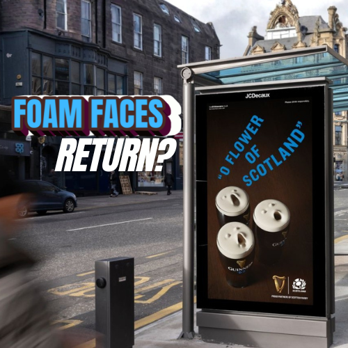 Guinness 0.0 Turns Rugby Anthems Into OOH During Six Nations