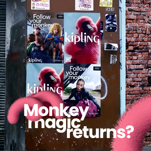 Kipling's Iconic Monkey Returns in Colorful Fall OOH Campaign