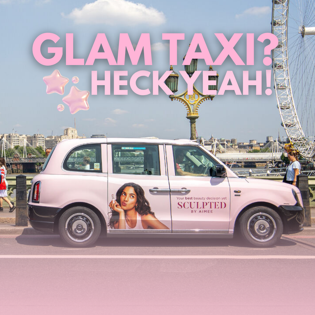 Sculpted by Aimee Takes Over Liverpool with Glam Taxi Ads