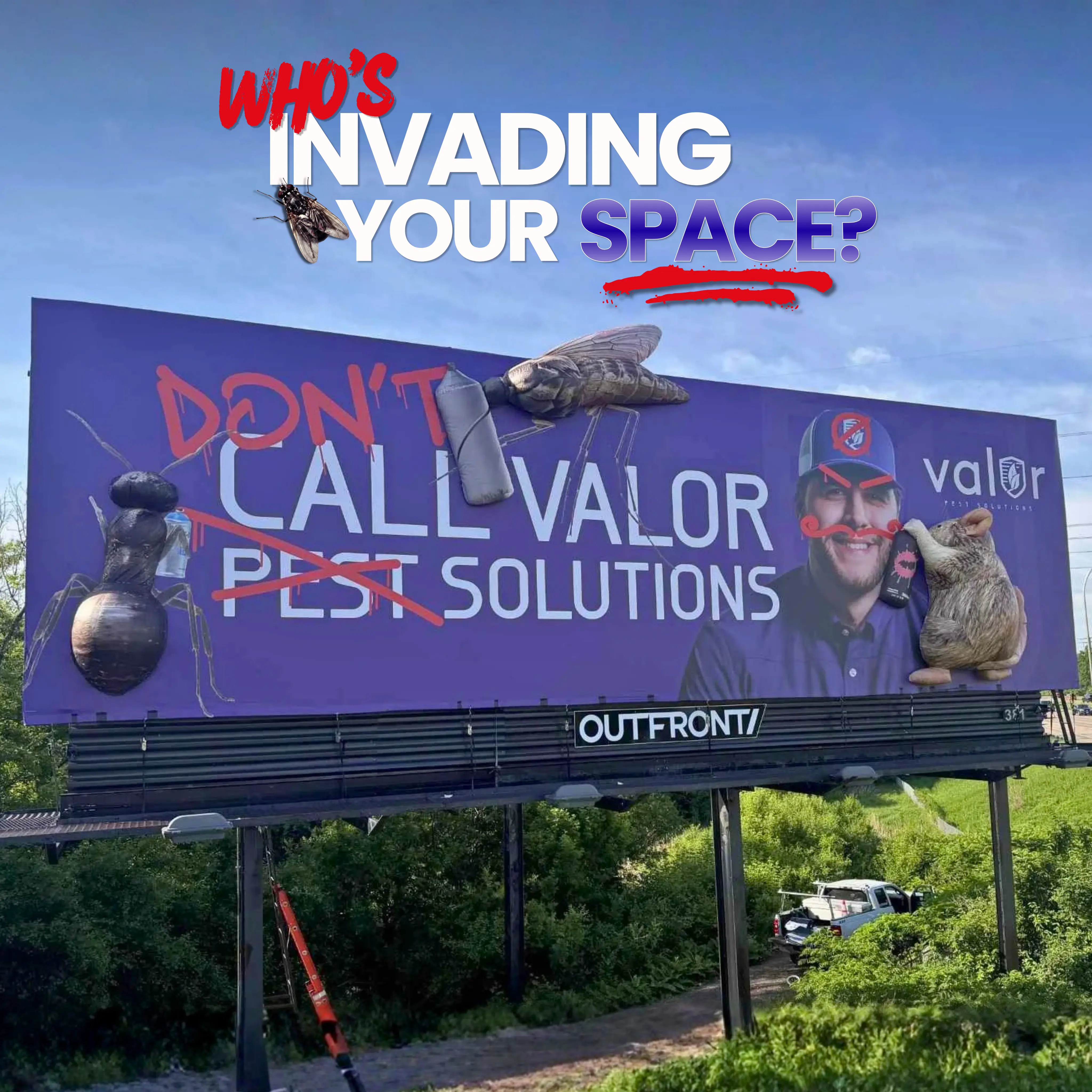 Valor Pest Solutions Breaks the Billboard With Inflatable Pest Extensions