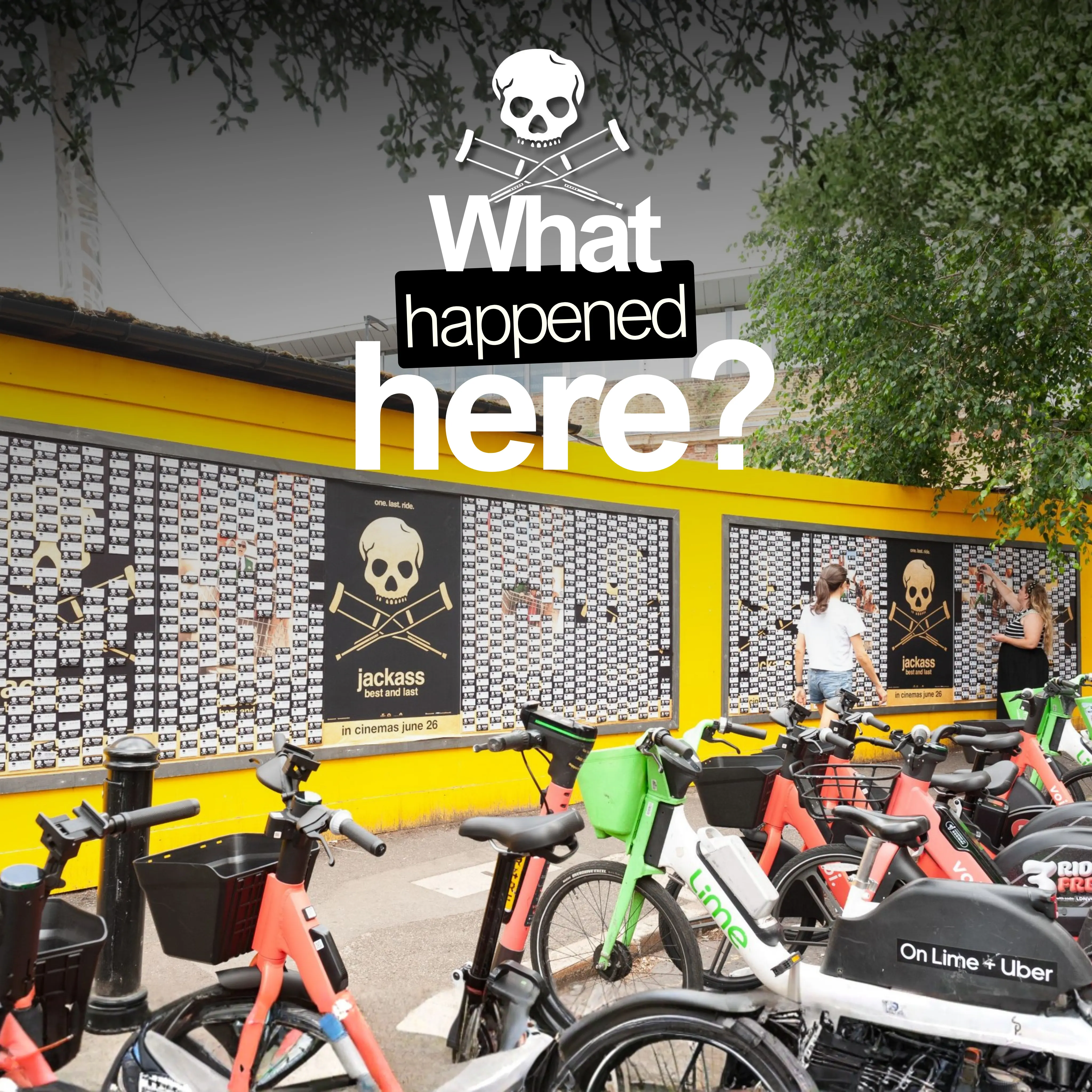 How Jackass Turned Thousands of Bandages Into an Interactive OOH Campaign