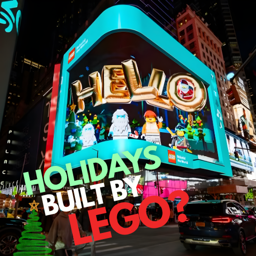 LEGO Lights Up Times Square for the Holidays