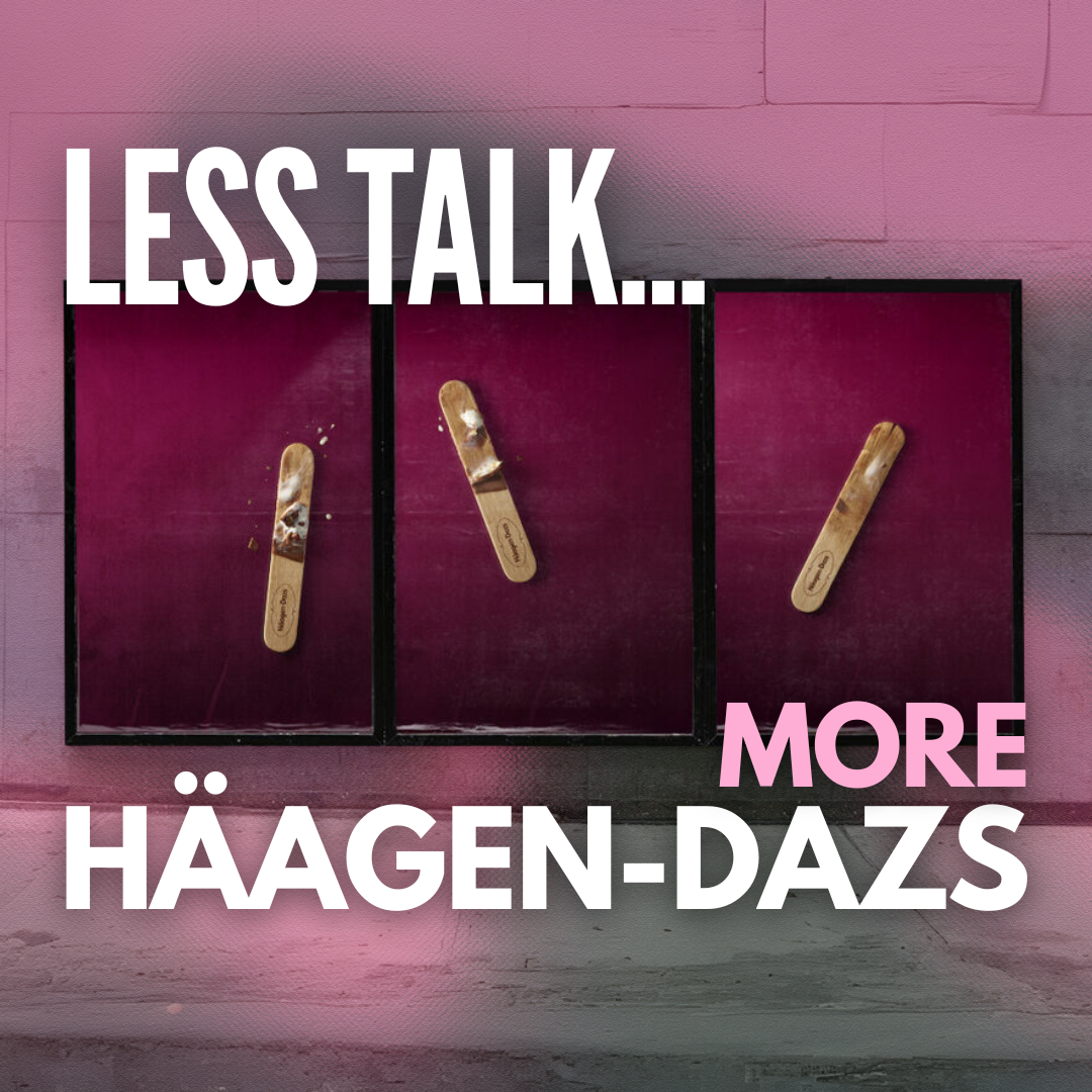 Häagen-Dazs Devours Expectations With Minimalist Billboards