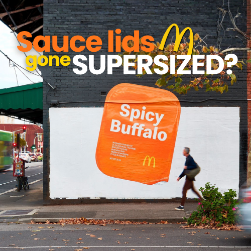 McDonald’s Australia Launches Giant Sauce-Lid OOH Campaign