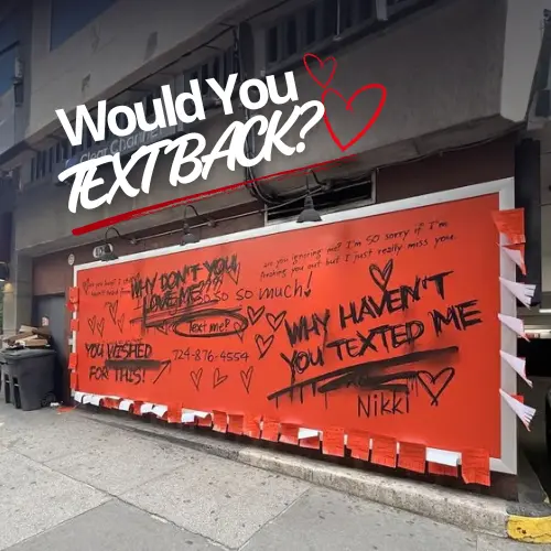 How Do You Turn a Love Note Into a Horror Experience in Public Space?