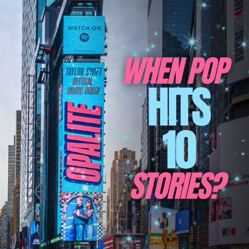 Taylor Swift Lights Up Times Square with Opalite Billboard Amid Showgirl Album Campaign