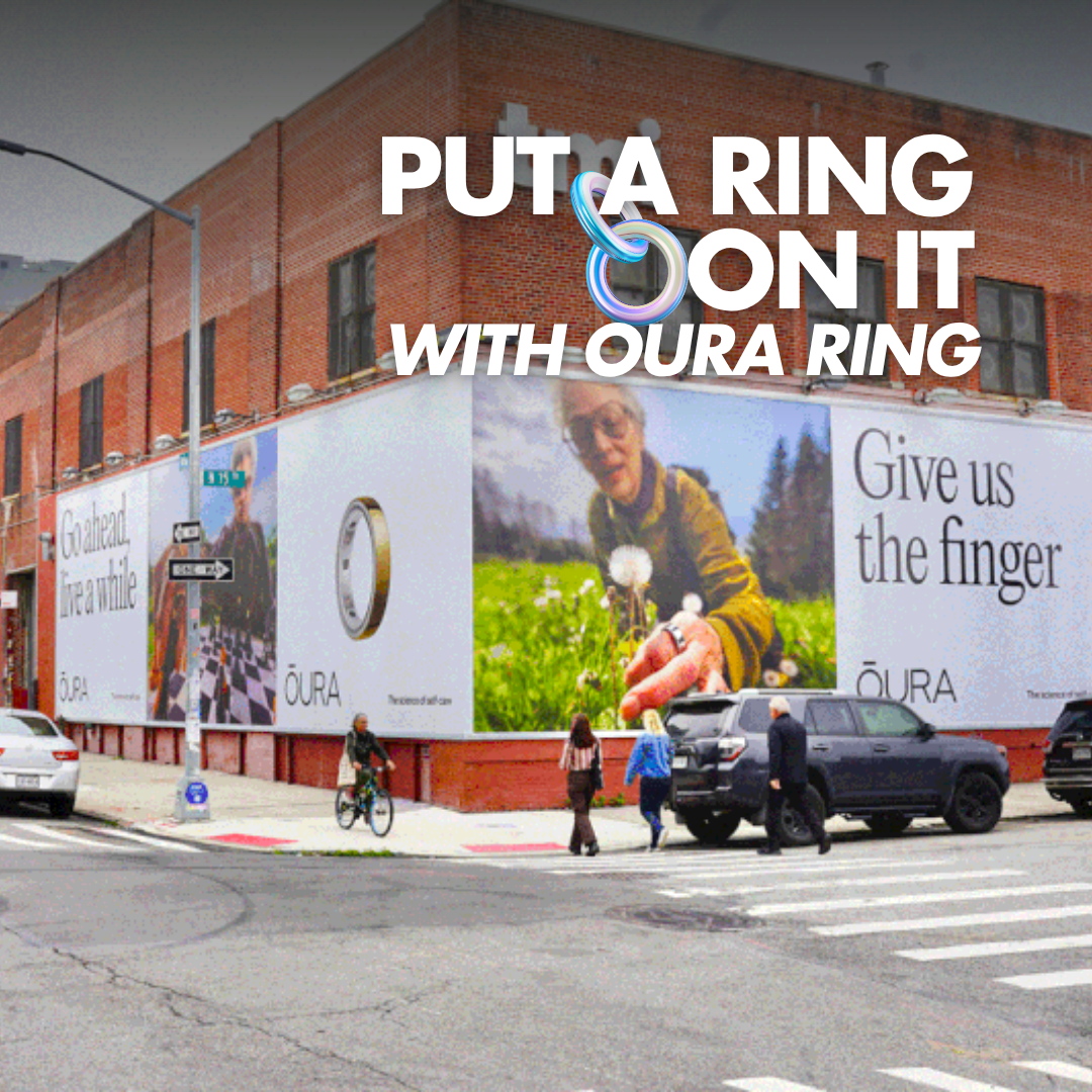 ŌURA’s Bold Billboard in Brooklyn: “Give Us the Finger”
