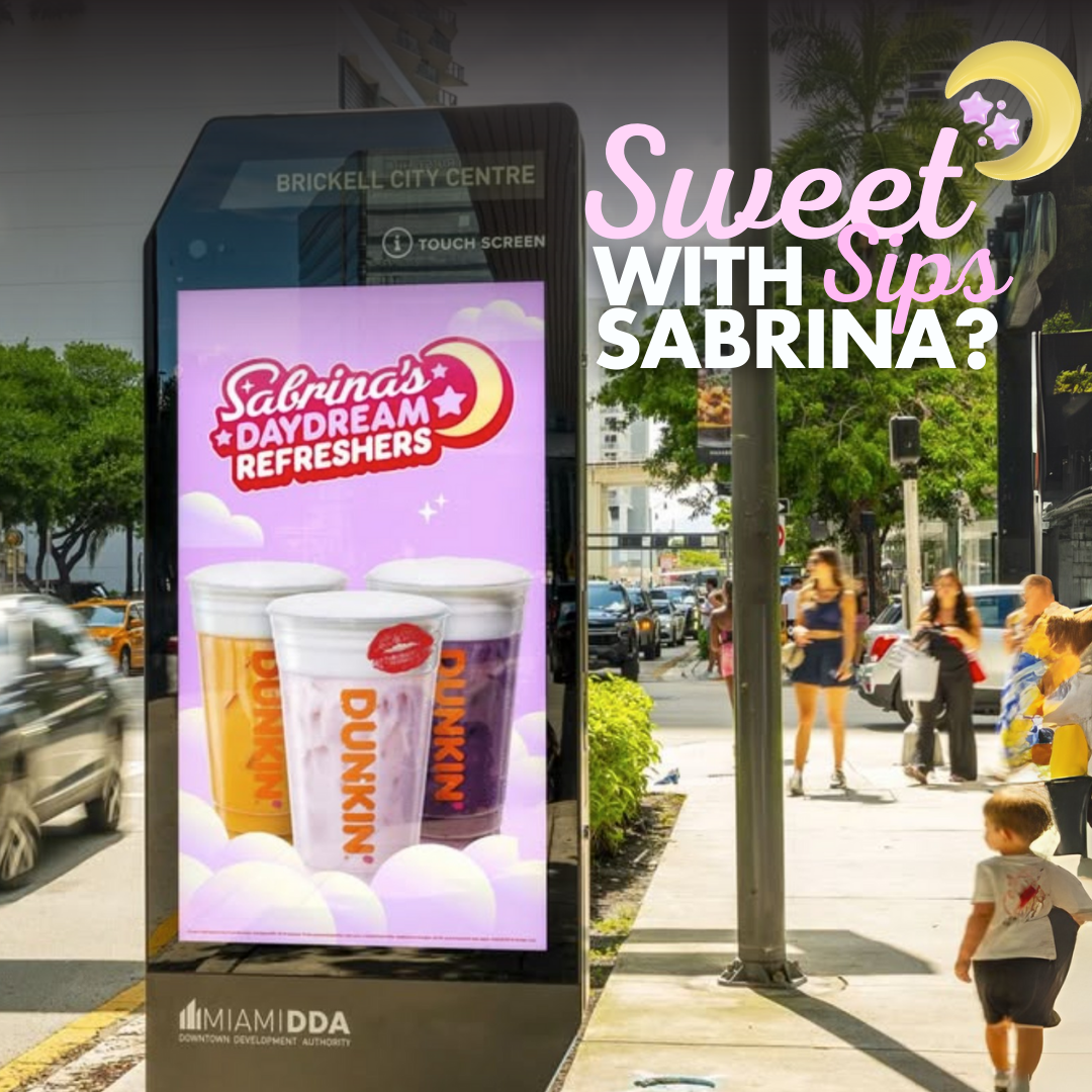 Sabrina Carpenter x Dunkin’ on IKE Smart City