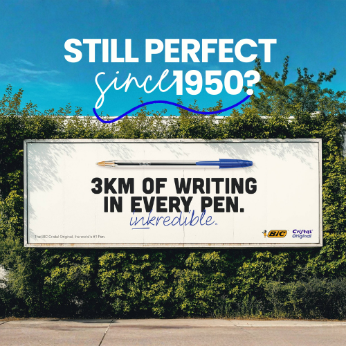 BIC Cristal Original Is ‘Inkredible’ in New OOH Campaign