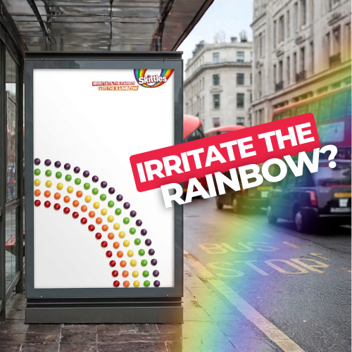 Why Skittles Chose Imperfection to Disrupt OOH With ‘Irritate the Rainbow’