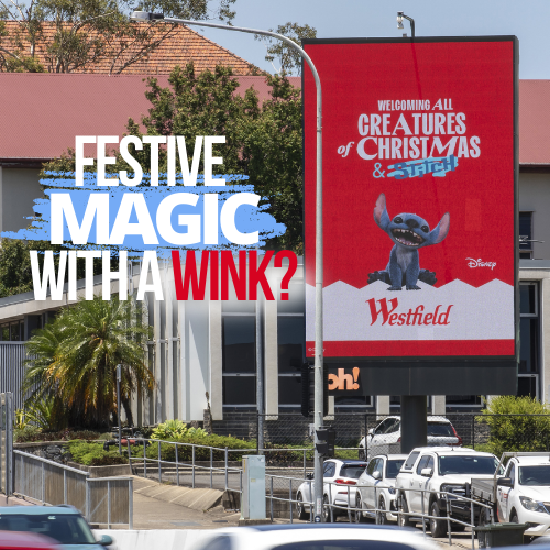 Stitch Crashes Westfield’s ‘Creatures of Christmas’ Campaign