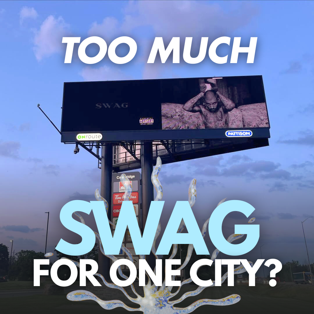 Justin Bieber Dominates Cambridge with SWAG Billboard