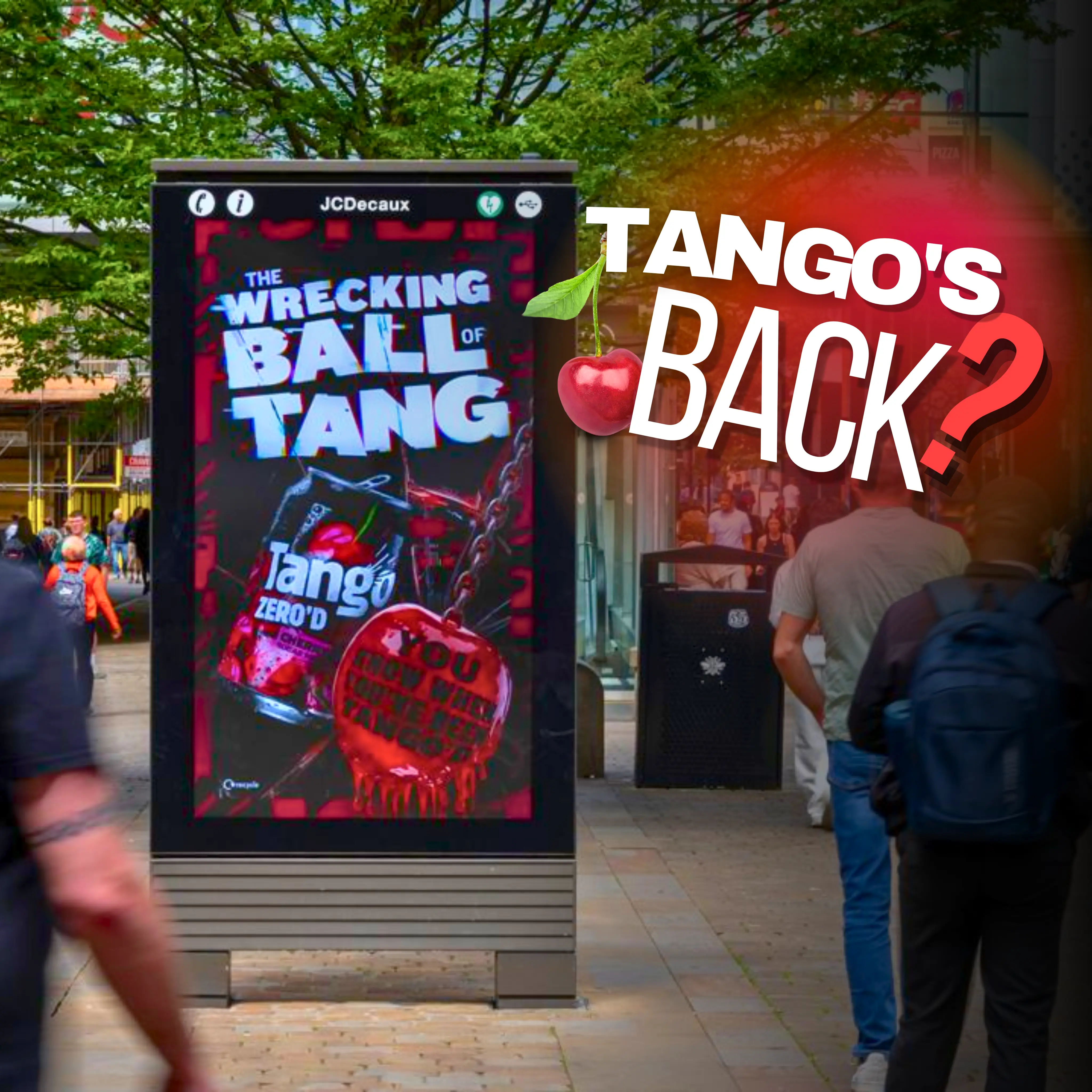 Tango Revives Its Iconic 1990s Campaign Across Buses and Shopping Centres