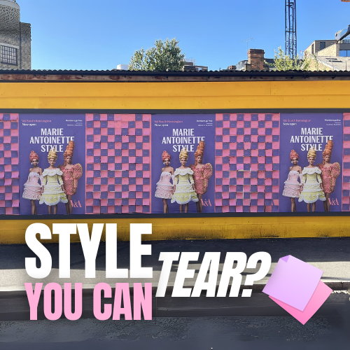 V&A Launches Scented Tearaway OOH for ‘Marie Antoinette Style’