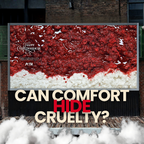 Peta’s ‘Happy Christmassacre’ Christmas Campaign