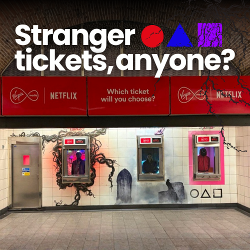 Virgin Media x Netflix ‘Stranger Ticket Booths’ at Waterloo Station