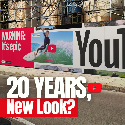 YouTube Celebrates 20 Years with a Dynamic Brand Identity in Motion
